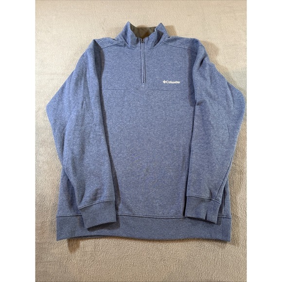 Columbia Other - Columbia Blue 1/4 Zip Jacket/Sweatshirt Size Large